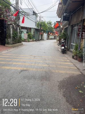 bán 48,5m2 đường nhựa mặt tiền rộng tại kim thiều - từ sơn ( giáp đông anh) mặt tiền