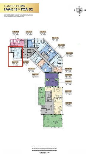 bán căn góc 2pn, view sông giá chỉ 6,8 tỷ