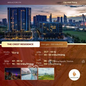 giỏ hàng chuyển nhượng crest residence căn đẹp - giá tốt nhất - cập nhật mới nhất