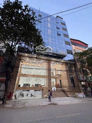 bán nhà mặt phố hoàng quốc việt nghĩa đô cầu giấy - 190m 8 tầng thang máy - vỉa hè 10m có hầm