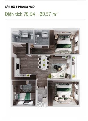 chính chủ bán căn 3 phòng ngủ giá tuyệt chủng tại ecopark