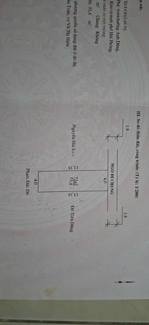 cần bán nhà 54m2 tại phú hải hưng đạo, dương kinh, hải phòng, gần cầu rào 2