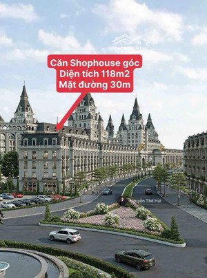 căn góc liền kề shophouse 118m2 mặt đường 30m, phân khu the golf mansion, noble palace tây hồ