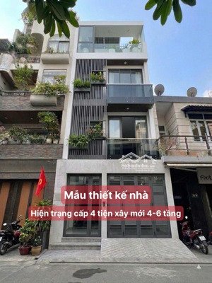 hẻm xe hơi 8m khu k300 tân bình nhà cấp 4 tiện xây mới 6 tầng gần mặt tiền