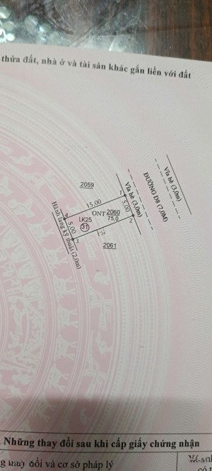 bán đất trừ văn thố, bàu bàng, bình dương 75m² thổ cư giá 580 triệu