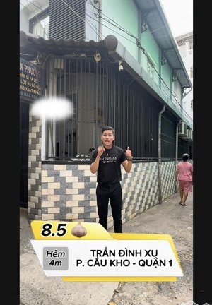 nhà quận 1 hẻm 4m - căn góc - diện tích: 4 x 13 m - công nhận 32m2 - thực tế 50m2 - chỉ hơn 8 tỷ