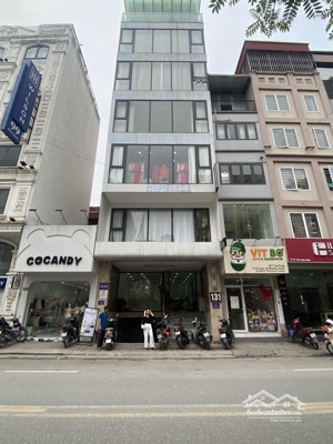 bán toà nhà mp vũ trọng phụng, 91m2x8t thang máy, mặt tiền 5m, vỉa hè to, kdoanh tốt, chào 53.5 tỷ