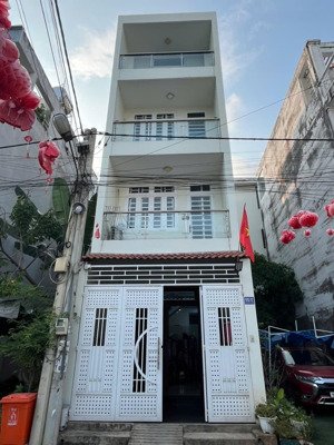 cam kết rẻ nhất q9 - nhà phố 4 tầng, hoàn công đầy đủ, dt 50m2, dtsd gần 150m2,1 sẹc bưng ô thoàn