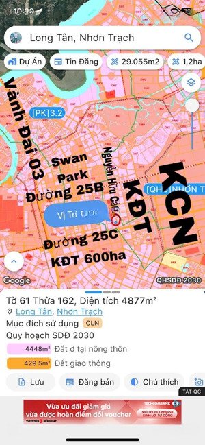 bán lô đất góc 2mt đường nguyễn hữu cảnh gần vòng xoay cây nón nằm giữa 25b & 25c, qh ont, giá rẻ