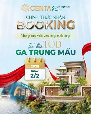 bán biệt thự centa riverside, 70 triệu/m2, 180 m2, 5pn, 5wc, đ.hữu nghị, từ sơn, bắc ninh - hot