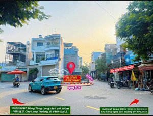 bán lô góc 2 mt đường 16m dt:105m²/ngag 6,3m gần kđt đông tăng long-chỉ 7,6 tỷ, mở vp, kinh doanh