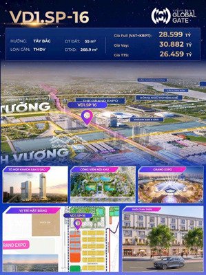 duy nhất căn shophouse đối diện 3 toà chung cư cao 45 tầng - cam kết thuê 35%/ 5năm ( vốn 9 tỷ)