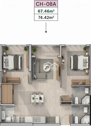 căn hộ 2pn + giá tốt nhất, thiết kế đẹp phù hợp với khách ở thực hoặc đầu tư lâu dài. lh 