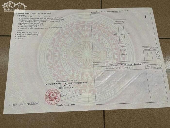 Hình ảnh Bán đất đường F6 phường Bửu Long; sổ hồng riêng 80m2 giá tốt chỉ 3.4 tỷ 5