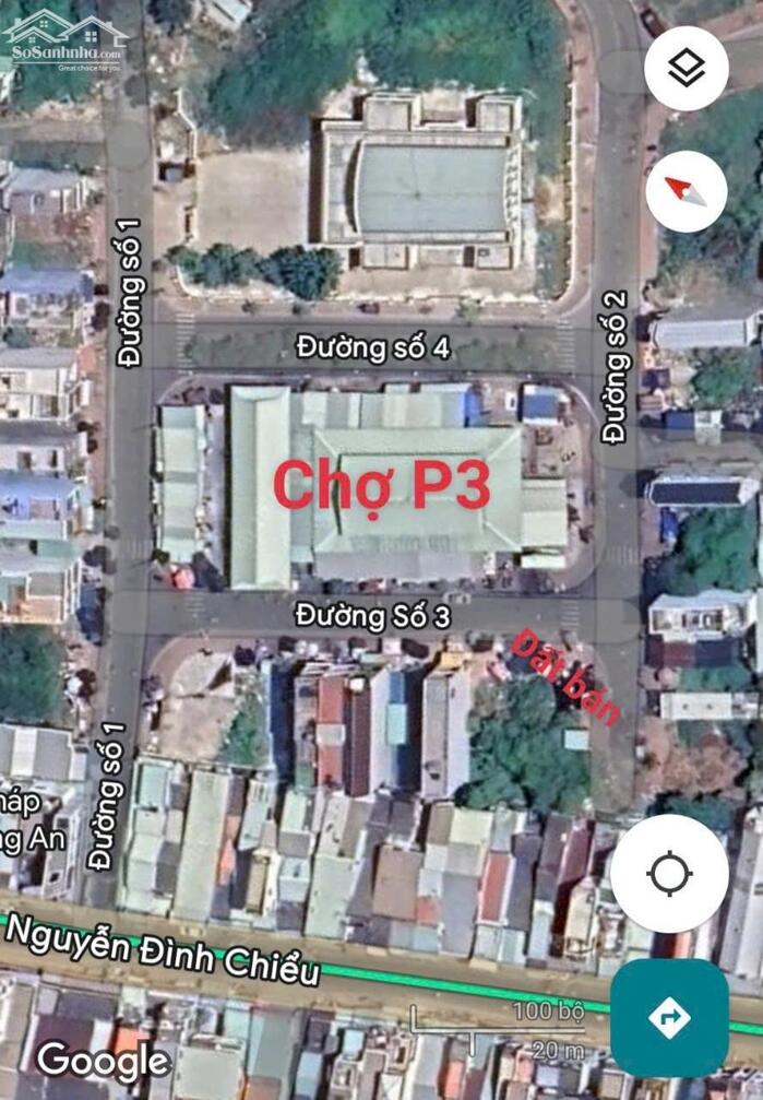 Hình ảnh Lô góc khu chợ P3 TP Tân An, Long An 3