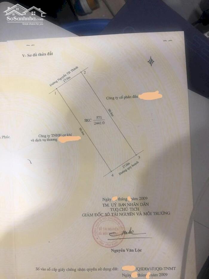 Hình ảnh Bán lô đất doanh nghiệp gần 2500m2 đường Nguyễn Tất thành, Vĩnh yên 4