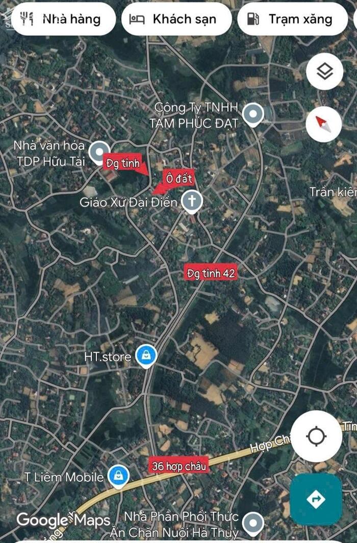 Hình ảnh Bán đất tdp Đại điền, tt Đại đình, Tam đảo. 2 lô liền nhau 1