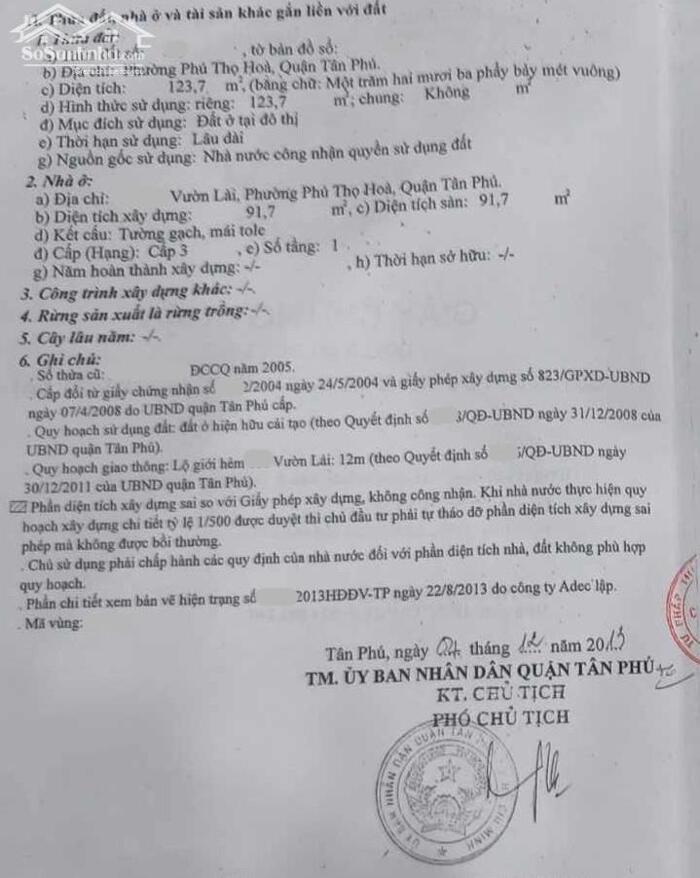 Hình ảnh 124m2 VƯỜN LÀI, HXH 6M, ngang 5x25, nở hậu, 12ty9 0