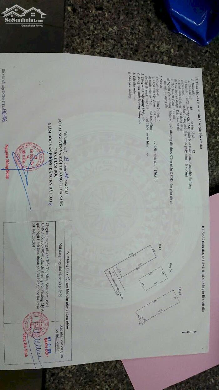 Hình ảnh Gia đình sang Mỹ định cư cần bán nhà 2 tầng+lửng ,gần bệnh viện 600 giường Đà Nẵng giá rẻ 14