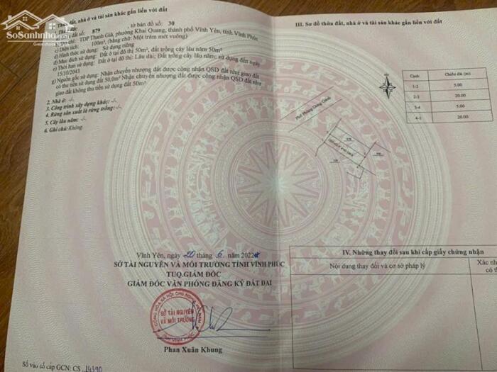 Hình ảnh Bán Nhà 2 tầng kinh doanh p. khai quang, Vĩnh Yên. Sử dụng 140m2 4