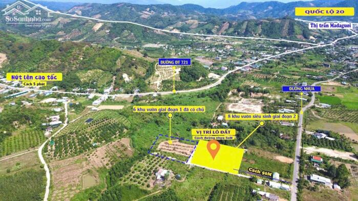 Hình ảnh Đất thị trấn Madaguoi 8 lô siêu phẩm nghỉ dưỡng dt hơn 200m2 sẵn 100m2 thổ cư chỉ từ 365tr 0