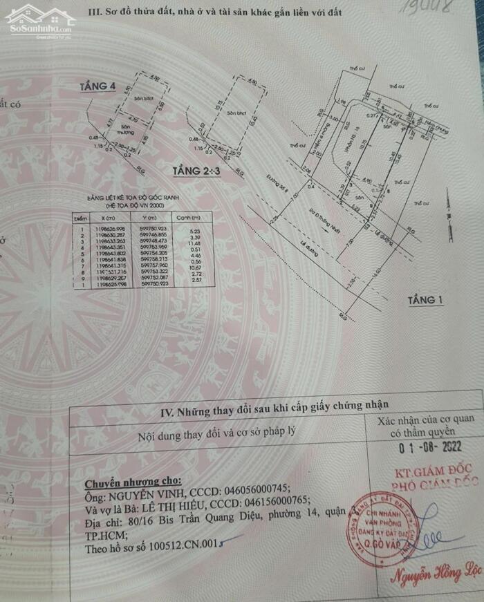 Hình ảnh Bán nhà Mặt tiền đường số 8,phường 11,Quận Gò Vấp. ( 14 TỶ 8) 0