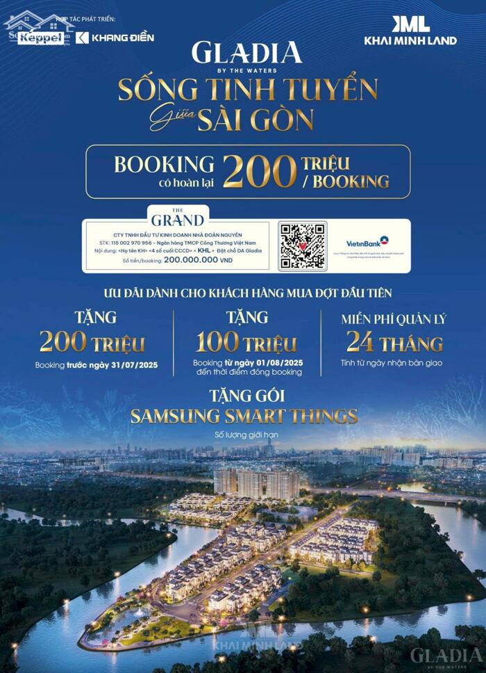 Hình ảnh Em nhận booking dự án Gladia Khang Điền nhận ưu đãi 200 triệu/ khách hàng chọn mua 0