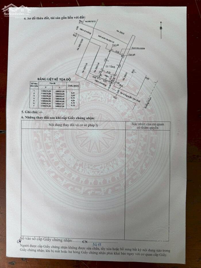 Hình ảnh Bán lô đất vị trí đẹp hẻm 220 Nguyễn Văn Khối, P.9. GV. 0