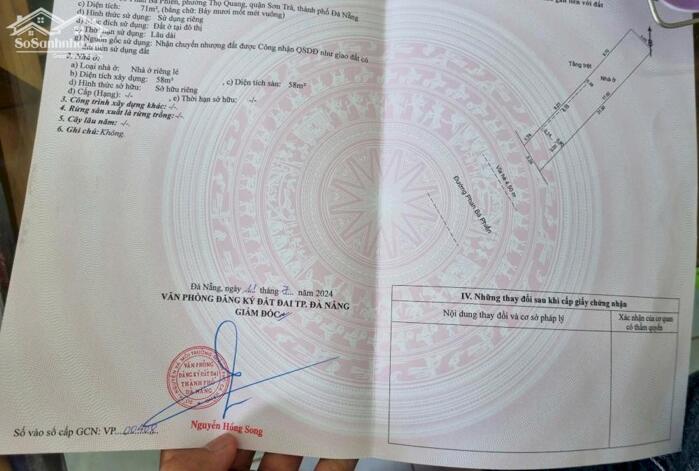 Hình ảnh Chính chú bán đất mặt tiền đường 7m5 Phan Bá Phiến , Sơn Trà , Đà Nẵng ( Vị Trí Cách biển 200m ) 4