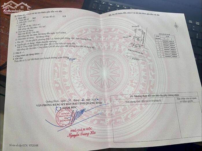 Hình ảnh bán đất đường Trịnh Công Sơn Đồng Hới tặng thêm căn nhà, ngân hàng hỗ trợ vay 80%, LH 0888964264 1