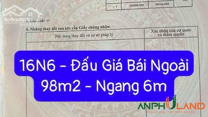 Hình ảnh Cần bán lô đất TDP Bái Ngoài, Phường Thủy Nguyên ( xã Hoa Động), TP Hải Phòng 3