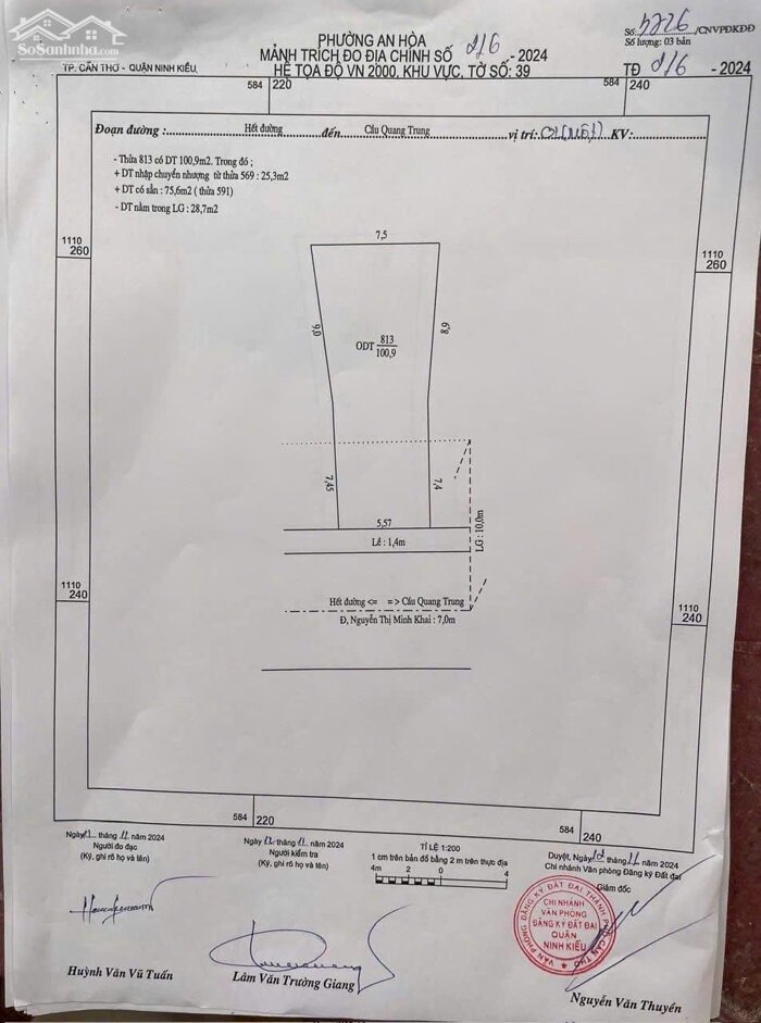Hình ảnh Bán nhà MT Nguyễn Thị Minh Khai,Nở Hậu(Sau là Bến Ninh Kiều Nối Dài), ĐN 6