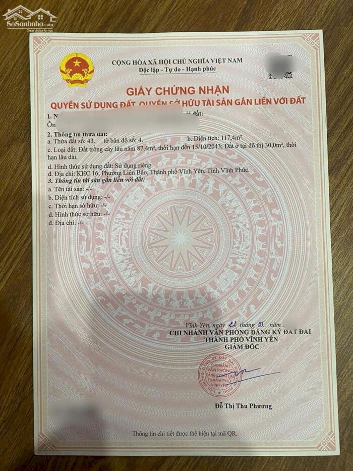 Hình ảnh Bán đất khu hành chính 16 trung tâm Liên Bảo, Vĩnh Yên, Vĩnh Phúc 5