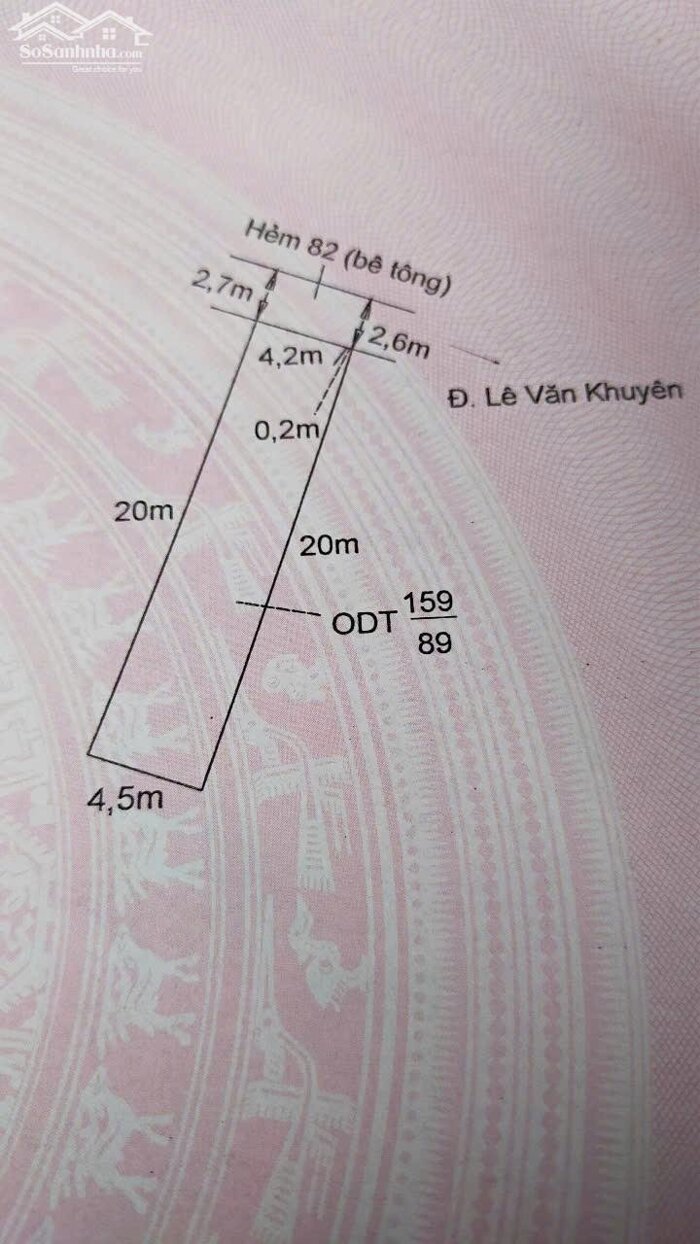 Hình ảnh Đất hẻm 82 đường Lê Văn Khuyên P5 TP Tân An 2