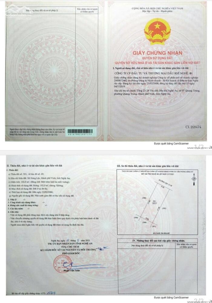 Hình ảnh Bán lô đất đẹp 102m2 khu dự án Hưng Lộc Home, TP Vinh 0