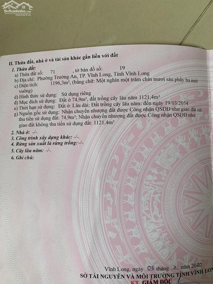 Hình ảnh Bán đất lộ nhựa Phường Long Châu, Vĩnh Long 4