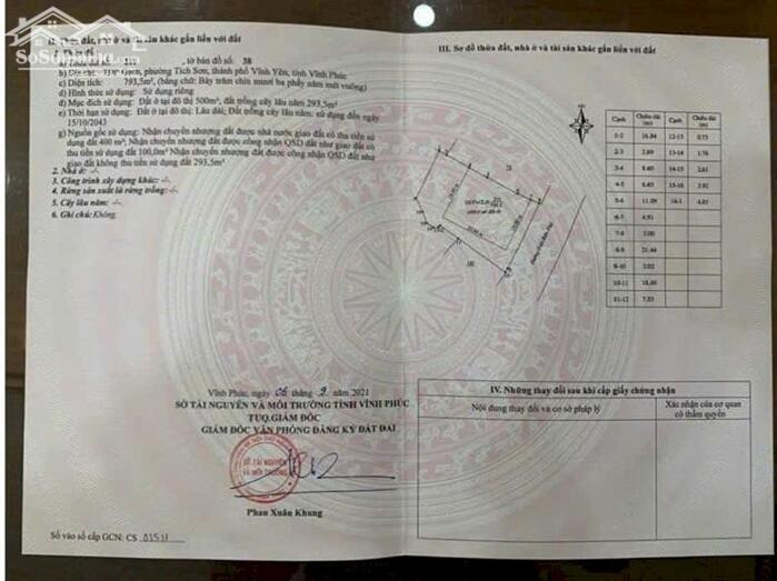 Hình ảnh Bán 793m2 đất mặt đường Điện Biên Phủ, phường Tích Sơn, Vĩnh yên 2