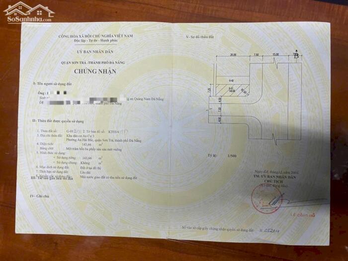 Hình ảnh Chính chủ gửi bán căn góc 2 mặt tiền Hồ Nghinh , Sơn Trà ( GẦN BÃI TẮM PHẠM VĂN ĐỒNG ) ⭐⭐⭐⭐⭐ 2