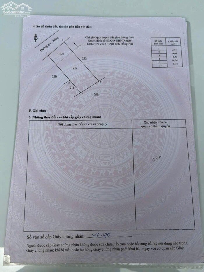 Hình ảnh Cần Bán 03 Lô Đất Bửu Hoà – Gần Chợ Đồn – TP. Biên Hoà. Vị Trí Đẹp 5