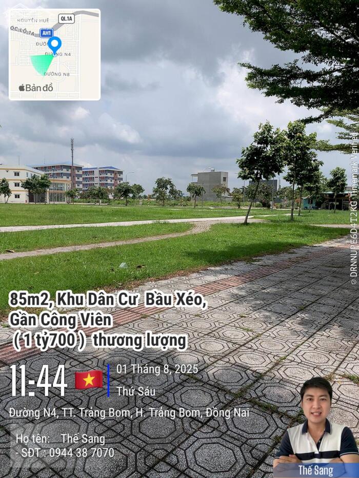 Hình ảnh Bán 85m2 Đường N4 Tại Bầu Xéo Trảng Bom, Giá Thương lượng 1ty7OO 4