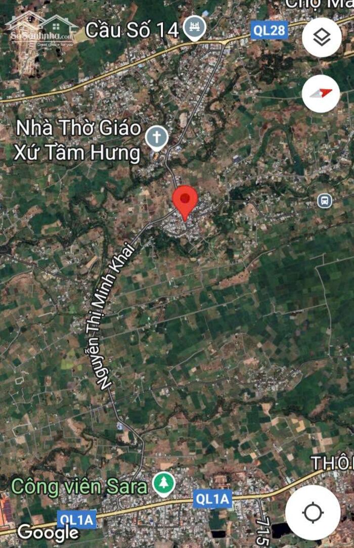 Hình ảnh Đất Ngộp 2 mặt tiền-Nguyễn thị Minh Khai-Hàm Thuận(TT Ma Lâm)-Lâm Đồng-DT 420m2TC 1