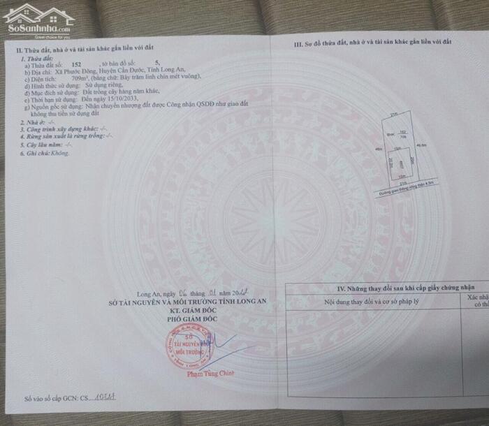 Hình ảnh Đất nhà vườn 1000m2 (300 thổ + 700 vườn ) xã Phước Đông mt xe tải giá rẻ 3 tỏi 2 3