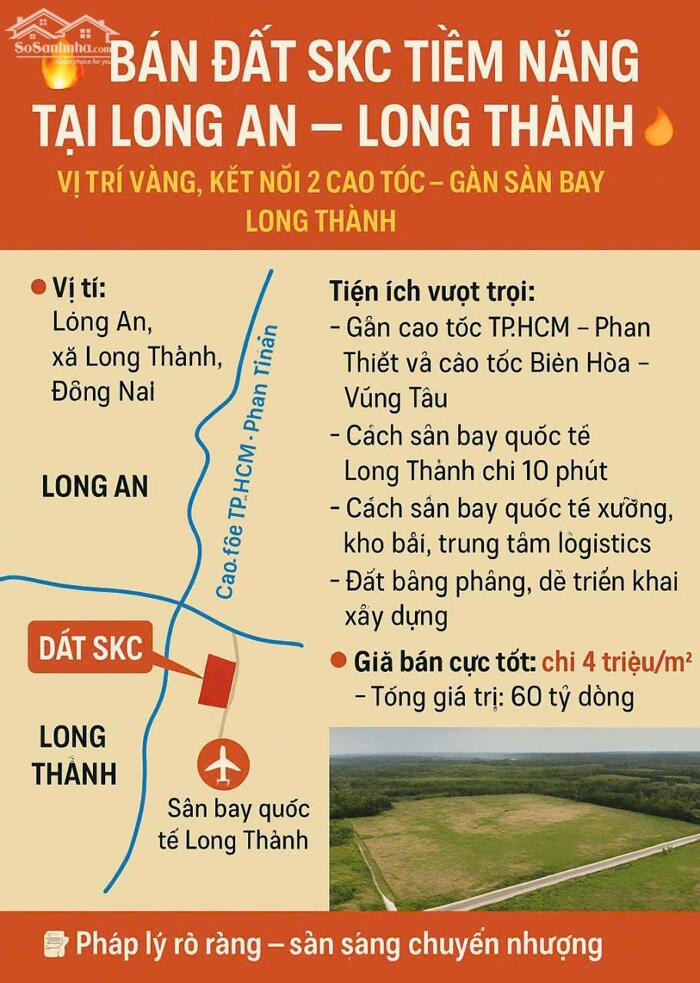 Hình ảnh BÁN ĐẤT SKC TIỀM NĂNG TẠI LONG AN – LONG THÀNH 5