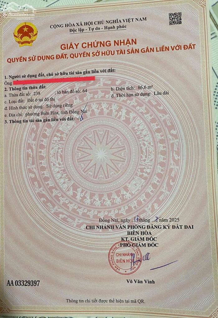 Hình ảnh NHANH HƠN GIÓ CÒN DUY NHẤT 2LÔ Diện tích 84m2->85m2,Thổ cư Chỉ 1Tỷ550Tr 4