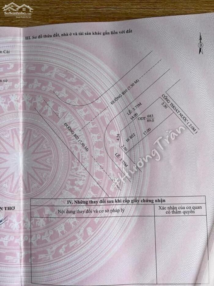 Hình ảnh 7 tỷ - BÁN NỀN GÓC 2 MẶT TIỀN ĐƯỜNG B22 & B10, KDC HƯNG PHÚ 1 - Đối diện trường tiểu học Hưng Phú 2