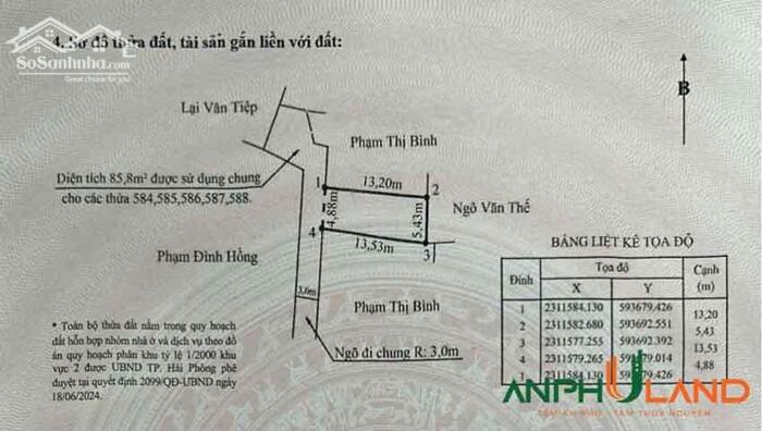 Hình ảnh Cần bán lô đất đẹp tại TDP Đông, Phường Thiên Hương mới, TP Hải Phòng 3