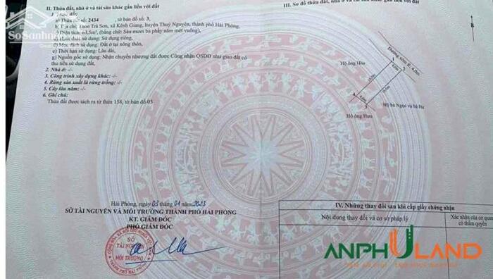 Hình ảnh Chào bán lô đất 63 m2 tại Phường Lưu Kiếm ( xã Kênh Giang), TP Hải Phòng 0