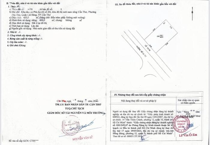Hình ảnh 10 tỷ - BÁN NỀN BIỆT THỰ 400m2 MẶT TIỀN ĐƯỜNG SỐ 11, KDC PHÚ AN (Khu 586) 2
