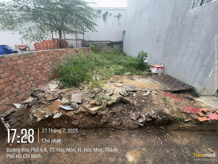 Hình ảnh Đất thổ cư 1/KP6-8-Thị trấn Hóc Môn.Dt 4,5x14~62m2~2,8ty 0