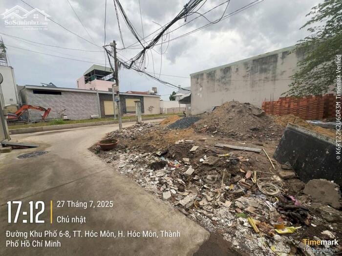 Hình ảnh Đất thổ cư 1/KP6-8-Thị trấn Hóc Môn.Dt 4,5x14~62m2~2,8ty 2